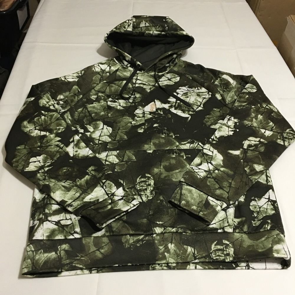 Nike Therma-FIT Pullover Fitness Hoodie Mens Medium Green Camo